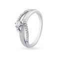 Platinum 950 and Diamond Finger Ring,,hi-res image number null