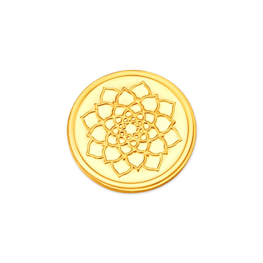 1 GM 22 Karat Stunning Lotus Gold Coin