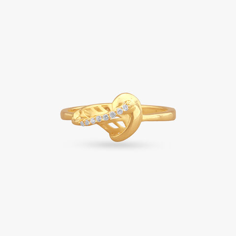 Twist Shine Gold Ring