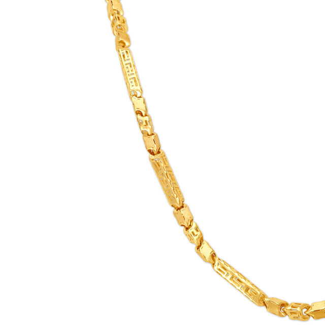 Groovy Hollow Gold Chain For Men,,hi-res image number null