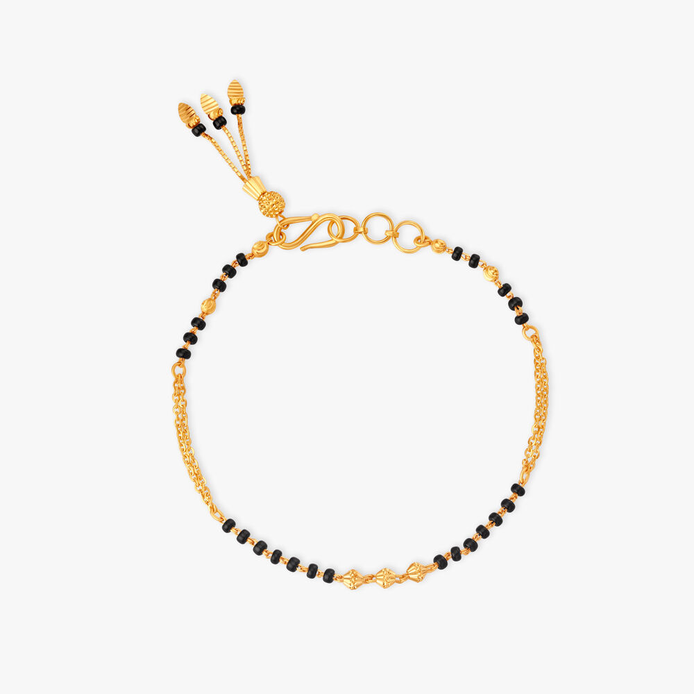 Gold mangalsutra bracelet tanishq store