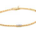 14KT Yellow Gold Diamond Bracelet,,hi-res image number null