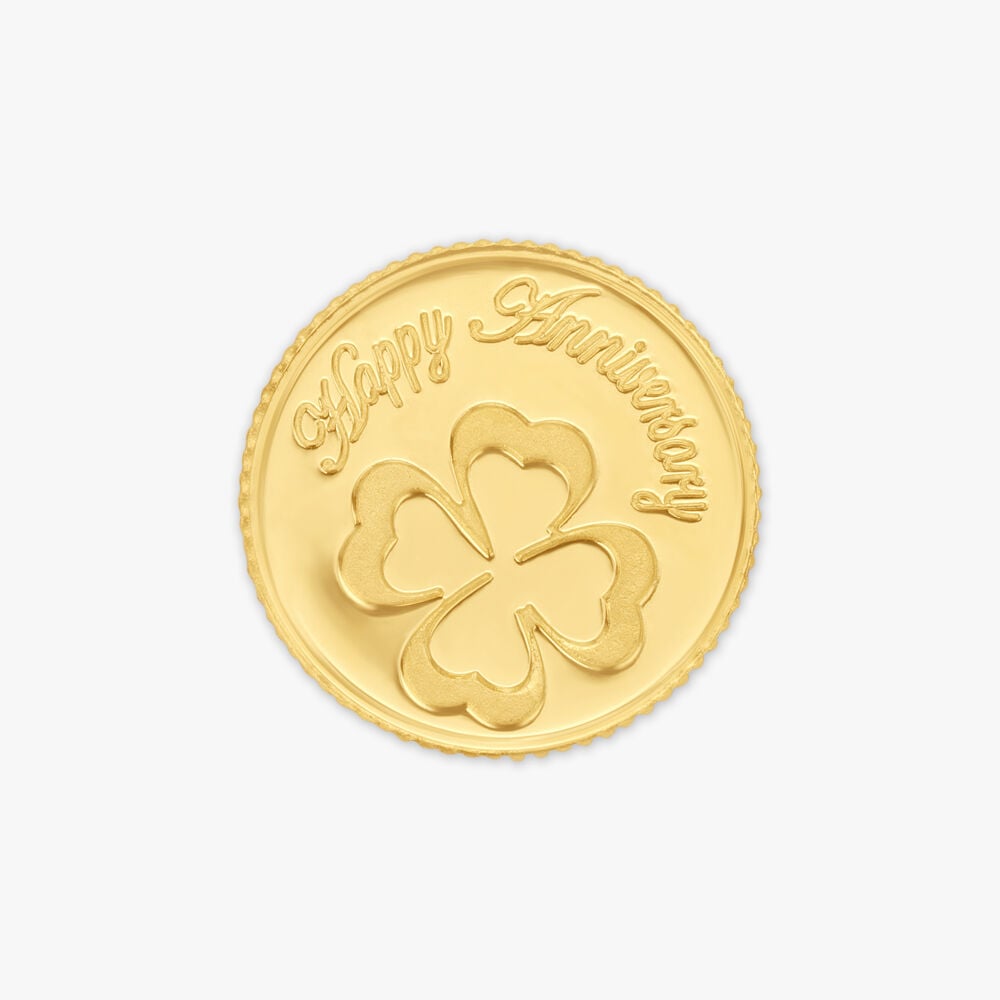 Happy Anniversary Gold Coin
