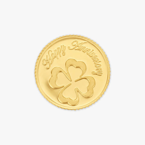 Happy Anniversary Gold Coin