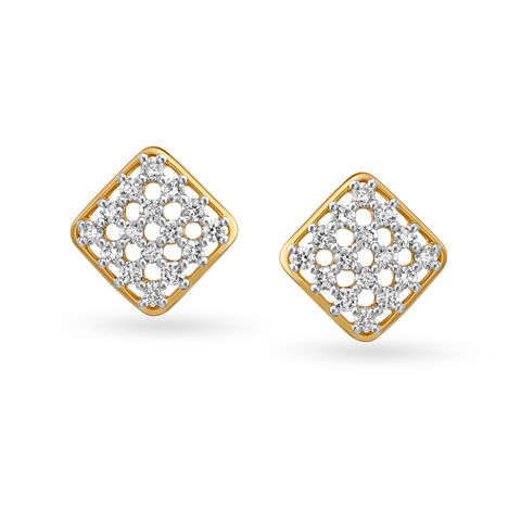 Enigmatic Diamond Stud Earrings