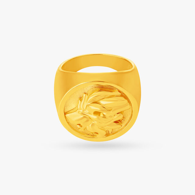 Lion Signet Ring for Men,,hi-res image number null