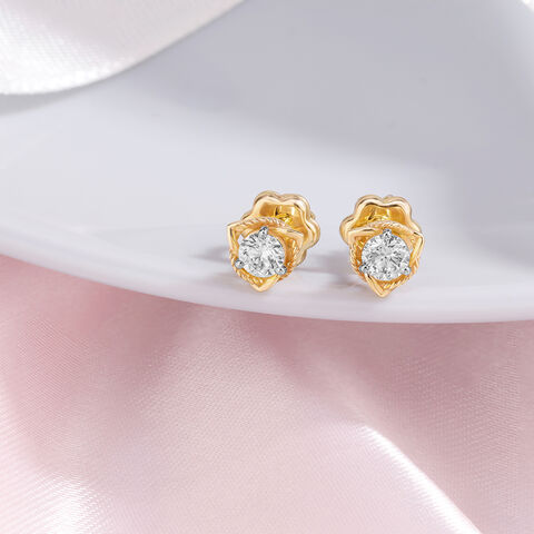 Circle of Unity Solitaire Earring