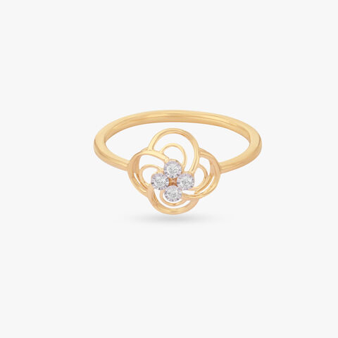 Interlaced Bloom Diamond Ring