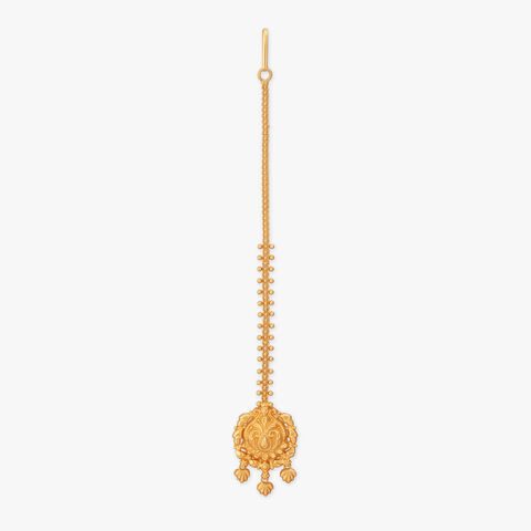 Ornate Bloom Gold Maang Tikka