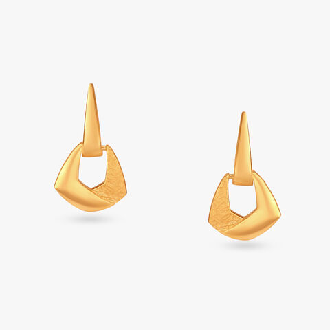 Geometric Gold Hoop Earrings