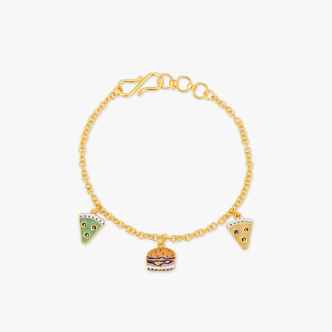 Little Foodie Gold Bracelet for Kids