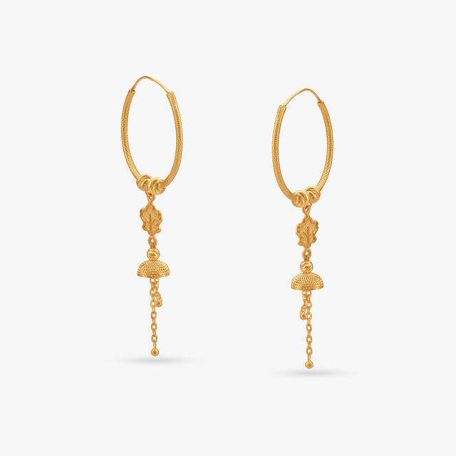 Lovely Rajkot Bali Hoop Earrings,,hi-res image number null