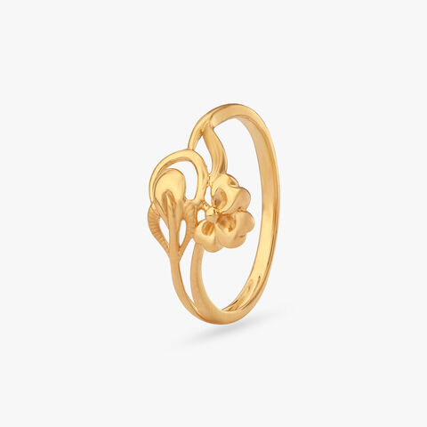 Floral Drift Gold Ring