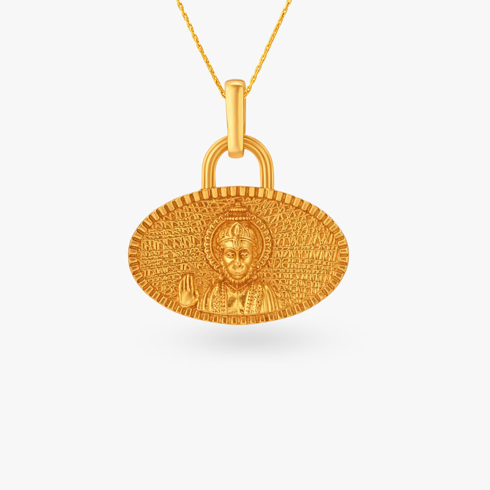 Hanuman locket gold outlet tanishq