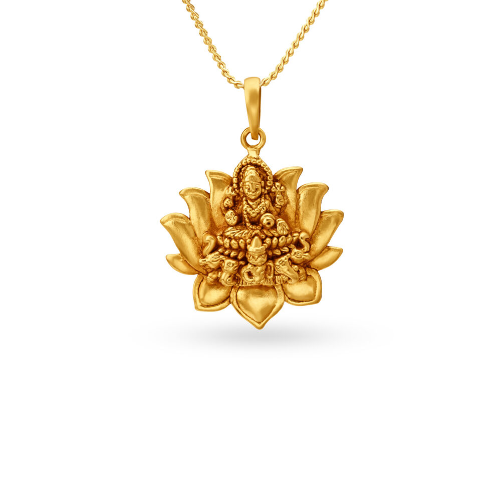 Small lakshmi pendant sale