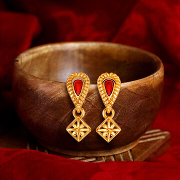 Ethereal Stunning Gold Drop Earrings for Kids