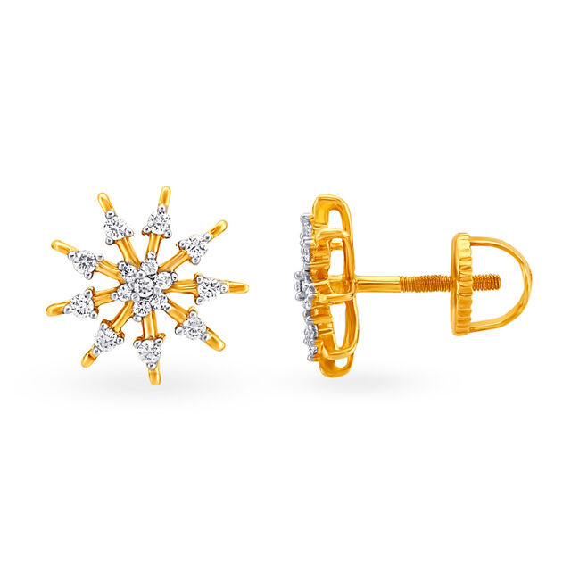 Attractive Diamond Stud Earrings,,hi-res image number null