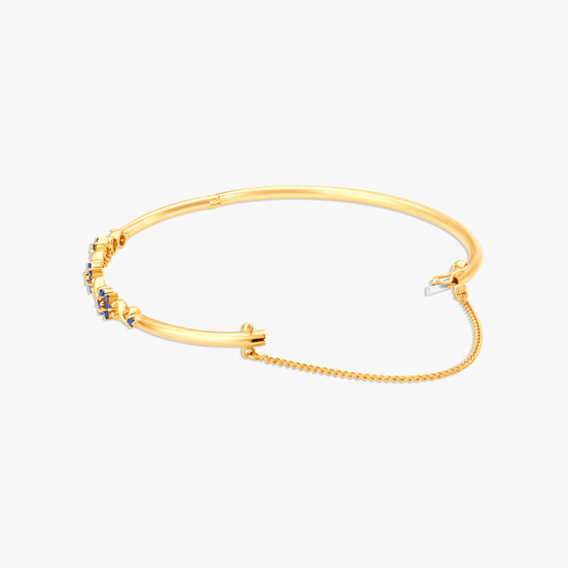 Enchanting Floral Sapphire Bangle,,hi-res image number null