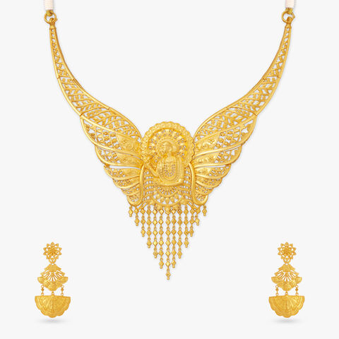 Madhubani Majesty Gold Necklace Set