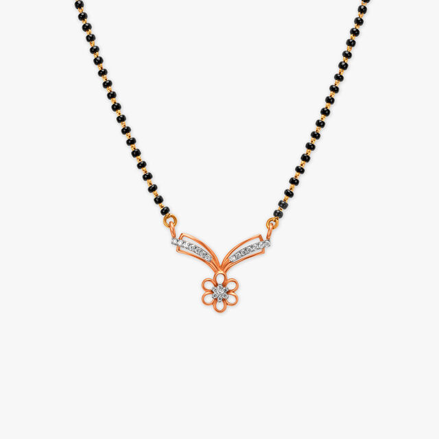 Blooming Lovel Diamond Mangalsutra,,hi-res image number null