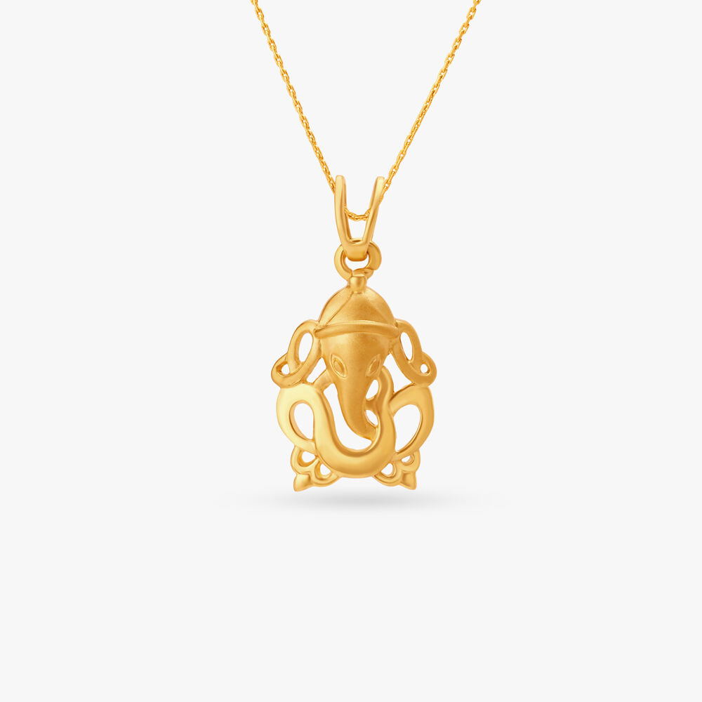 Tanishq online ganpati pendant