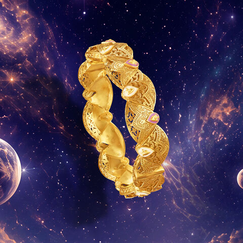 Dawn Bloom Gold Bangle