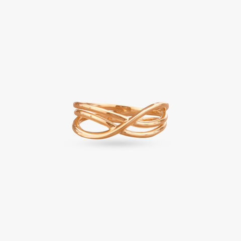 Elegant Intertwined Gold Ring
