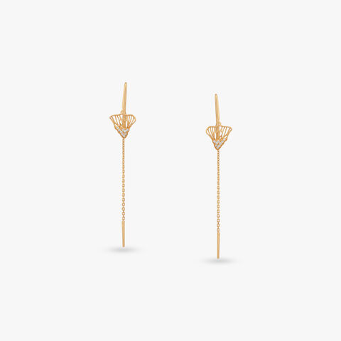 Sunbeam Cascade Diamond Drop Earrings