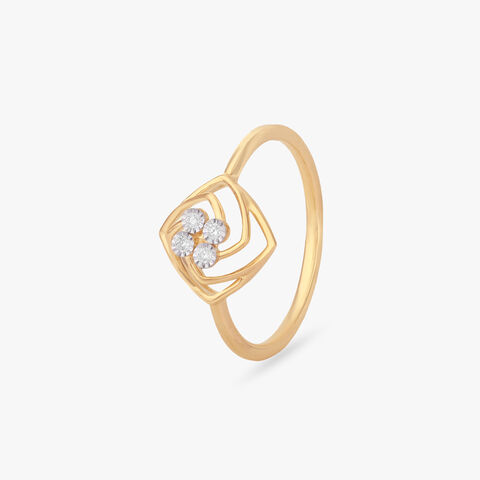 Framed Spark Diamond Ring