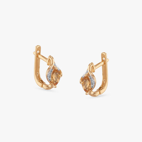 Sunflare SparkDiamond Hoop Earrings