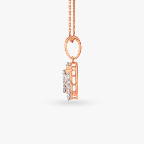 Enticing Radial Diamond Pendant