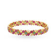 Flawless Emerald and Ruby Gold Bangle,,hi-res image number null