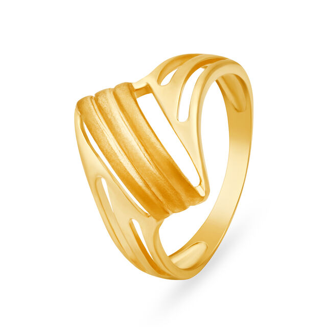 Charming Croissant Gold Ring,,hi-res image number null