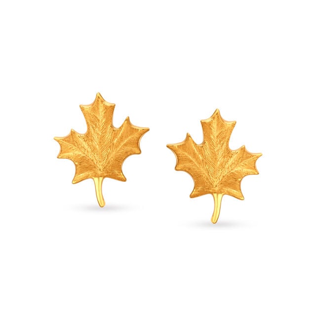 Contemporary Leafy Stud Earrings,,hi-res image number null