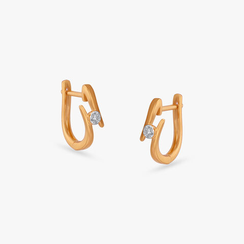 Axis Glow Diamond Hoop Earrings