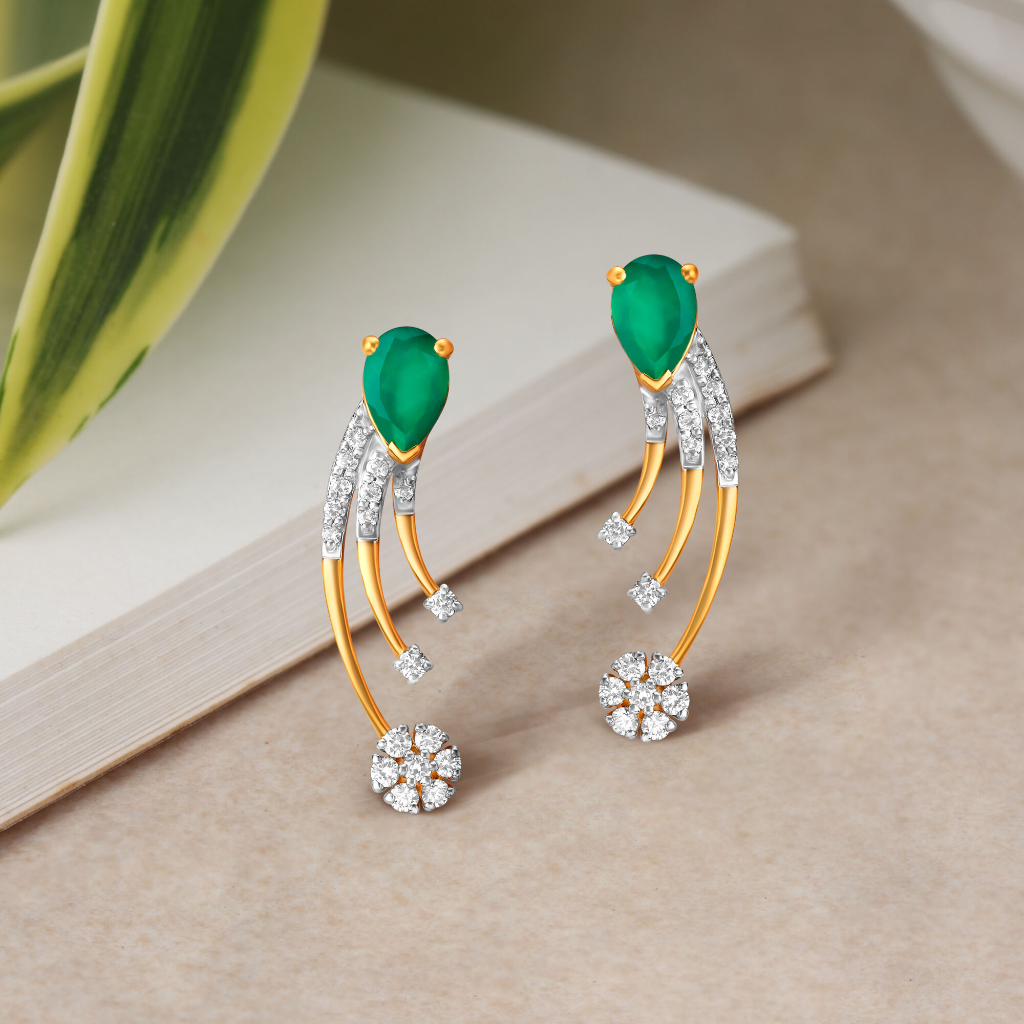 Tanishq gold stud earrings hot sale