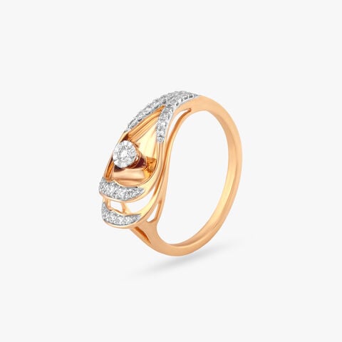 Petal Echo Diamond Ring