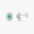 Ethereal Emerald and Diamond Teardrop Earrings,,hi-res image number null