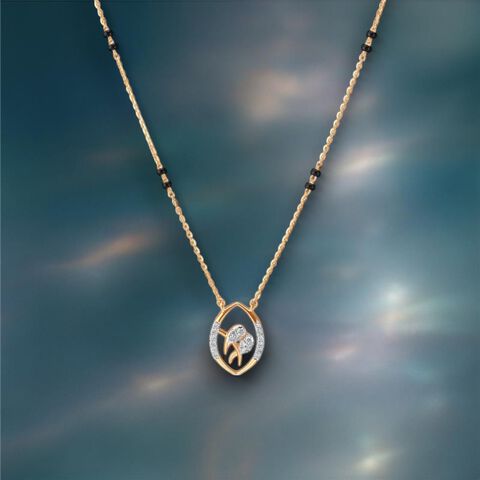 Leaf Delight Diamond Mangalsutra