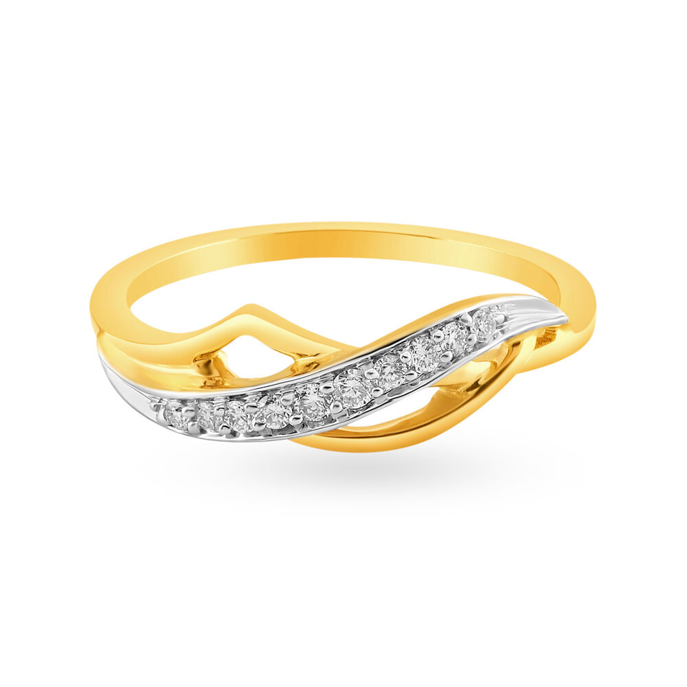 Buy Mia By Tanishq Nature's Finest Gold Shining Beacon Ring Online At Best  Price @ Tata CLiQ