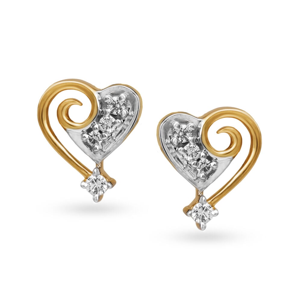 Tanishq 18 carat gold earrings deals