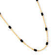 Mia Sutra DIY with Black Bunch Beads Multiple Stacking Charm Chain,,hi-res image number null
