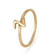 Letter Z 14KT Yellow Gold Initial Ring,,hi-res image number null