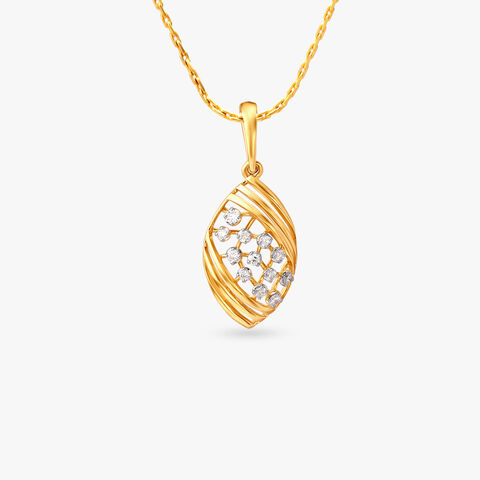 Lustrous Weave Diamond Pendant