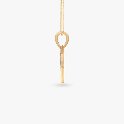 Signature R Diamond Pendant