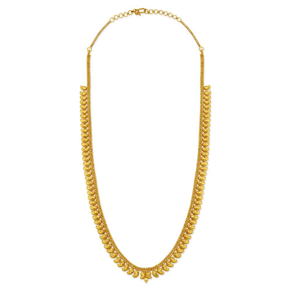 Gold haram designs in tanishq jewellery store