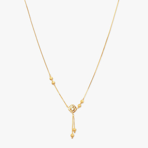 Woven Gleam Gold Necklace