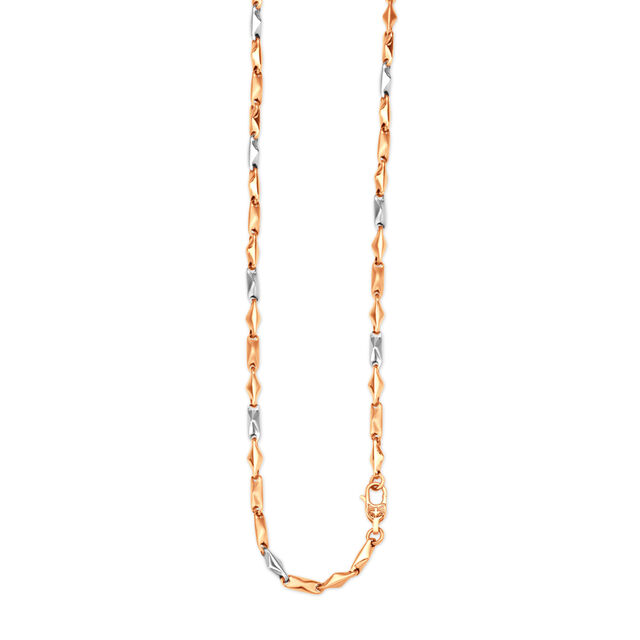Modern Dual Tone Gold Chain For Men,,hi-res image number null