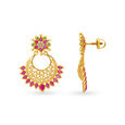 Modish Starry Gold Drop Earrings,,hi-res image number null