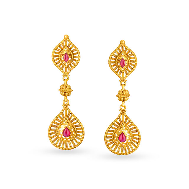 Royal Eccentric Gold Necklace Set,,hi-res image number null